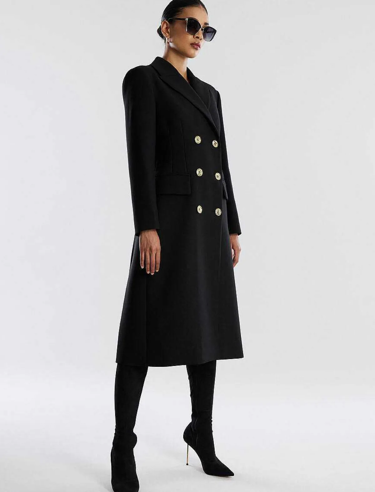 Best Classic Shelter Double Button Fit And Flare Women Outerwear