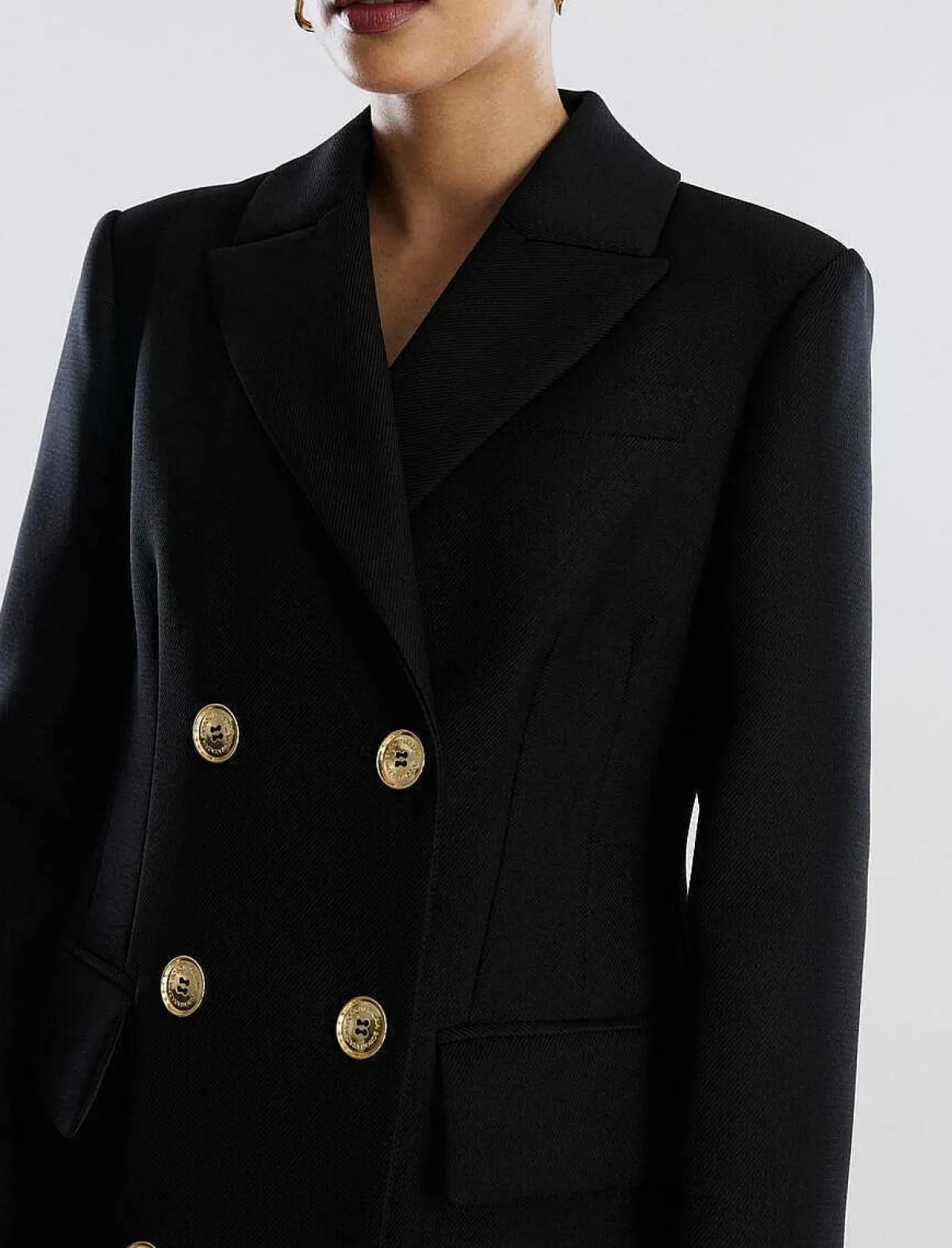 Best Classic Shelter Double Button Fit And Flare Women Outerwear