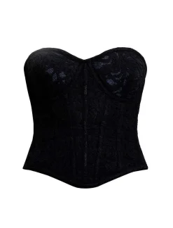 Outlet Closed Bustier Blouse Women Tops