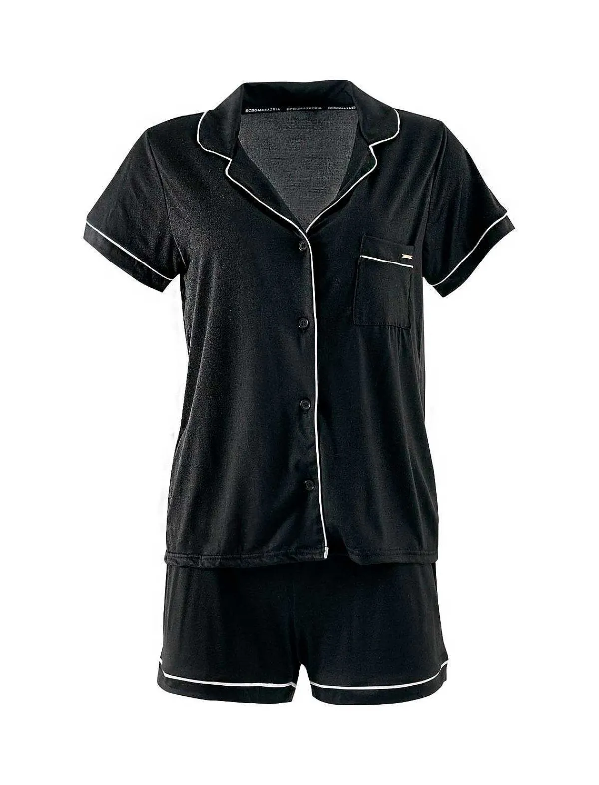 Best Contrast Ribbon Pajama Set Women Pajamas