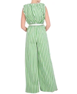 Store Cotton Stripes Printed Jumpsuit Women Jumpsuits Rompers