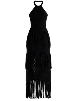 Best Sale Crochet Halter Dress With Flecks Women Casual