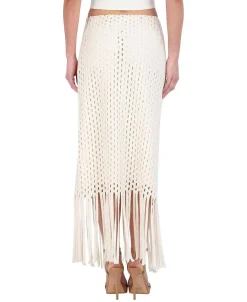 Cheap Crochet Midi Falla With Flecks Women Skirts