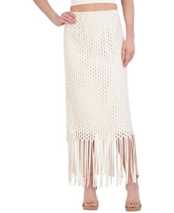 Cheap Crochet Midi Falla With Flecks Women Skirts