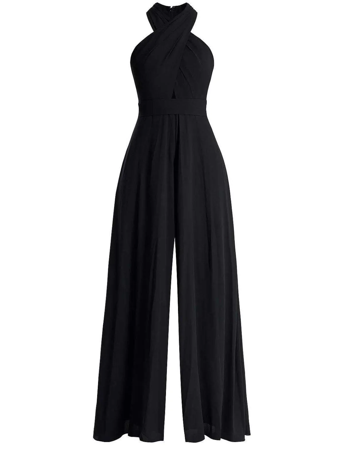 New Crossed Halter Jumpsuit Pierna Ancha Women Jumpsuits Rompers