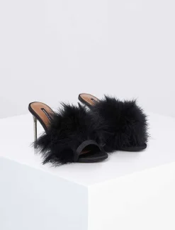 Best Sale Dennika Efecto Plumas Heel Shoes Women Shoes