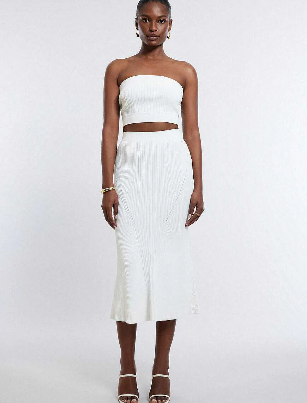 Flash Sale Falda Punto Corte Sirena Women Skirts