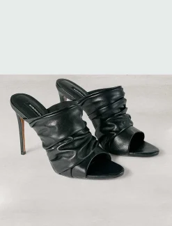 Online Frunce Tacon Sarani Sandal Women Shoes