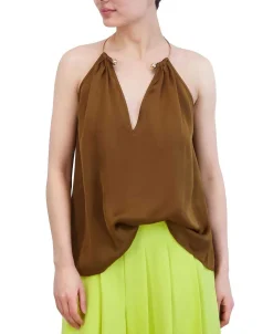Outlet Halter Blouse Women Tops