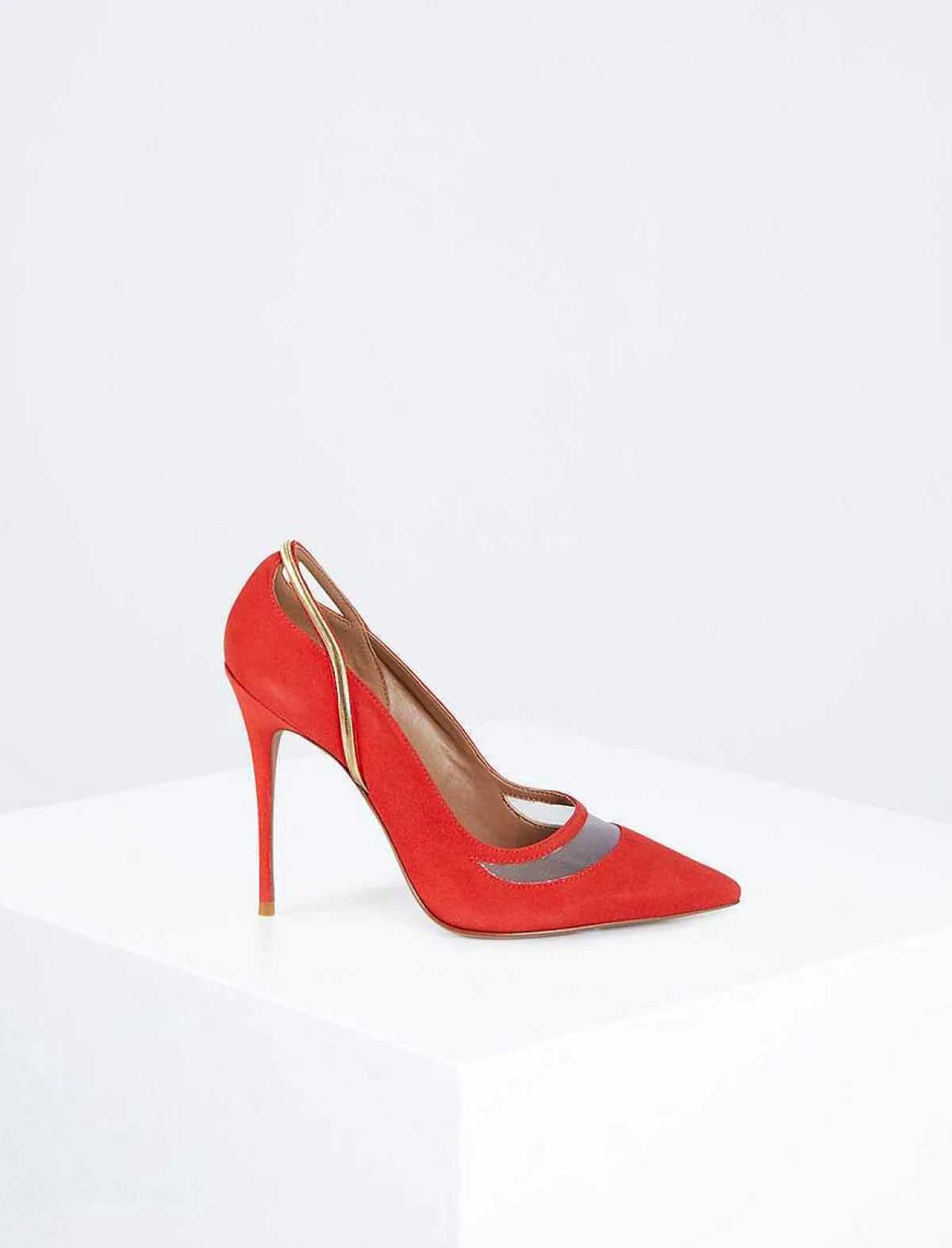 New High-Heel Shoes With Metallic Accents Women Shoes
