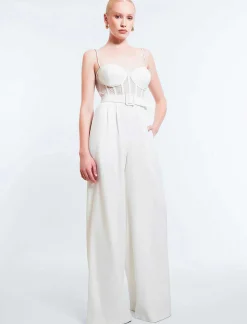 Discount Jumpsuit Bustier Pierna Ancha Women Jumpsuits Rompers