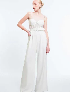 Discount Jumpsuit Bustier Pierna Ancha Women Jumpsuits Rompers