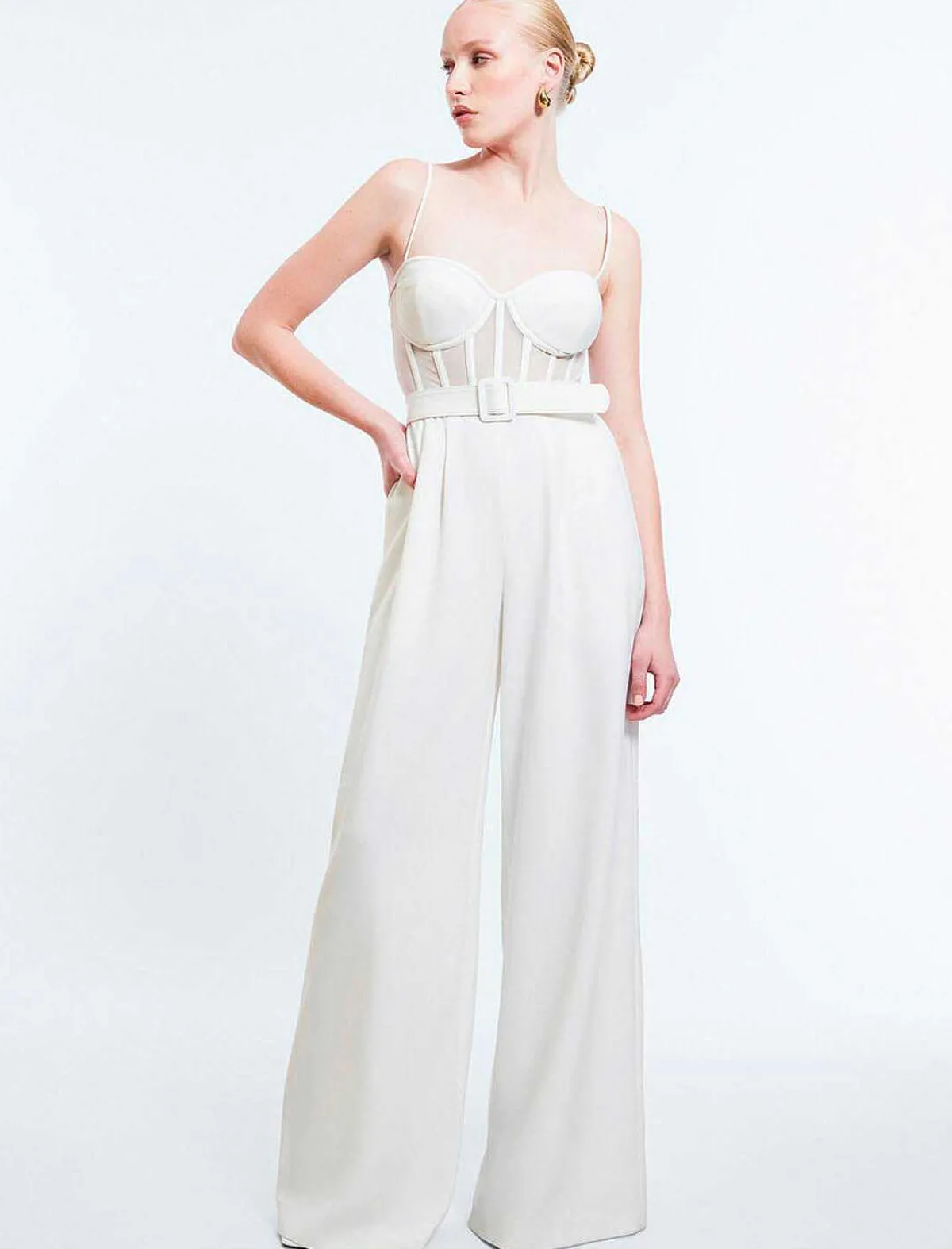 Discount Jumpsuit Bustier Pierna Ancha Women Jumpsuits Rompers