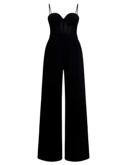 Best Sale Jumpsuit Bustier Pierna Ancha Women Jumpsuits Rompers