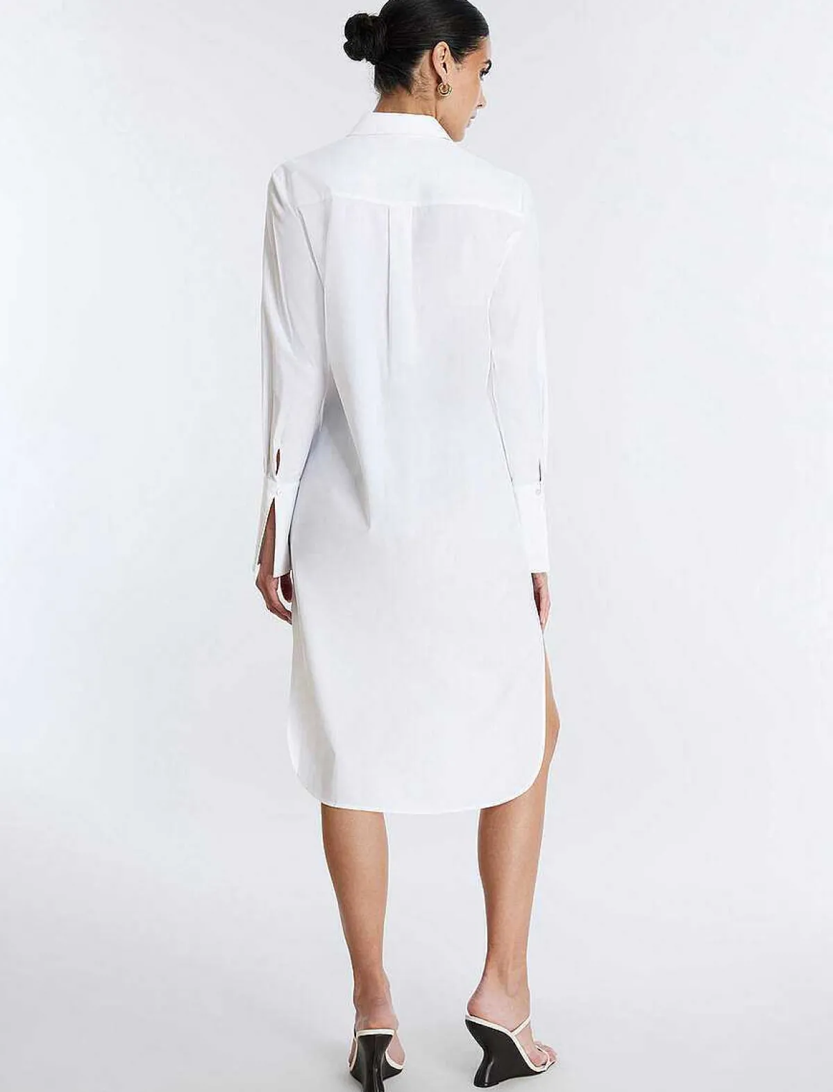 New Large Popelin T-Shirt Dress Women Casual