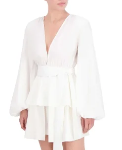 Discount Lazo Blouse Abulloned Sleeve Popelin Women Tops