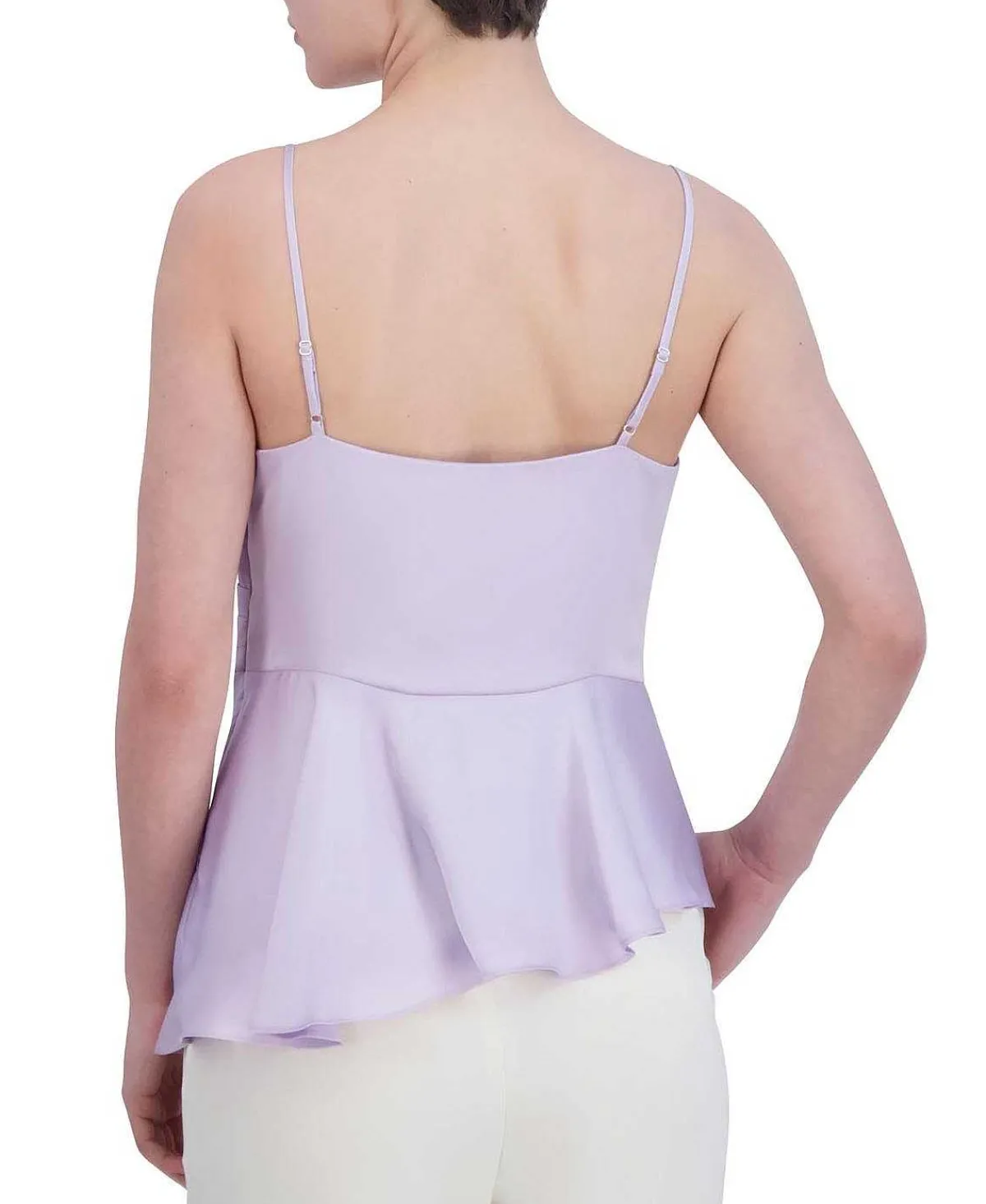 Best Peplum Satin Asymmetric Blouse Women Tops