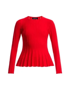 Discount Peplum Wide Sleeve Sweater Pullover Women Sweaters