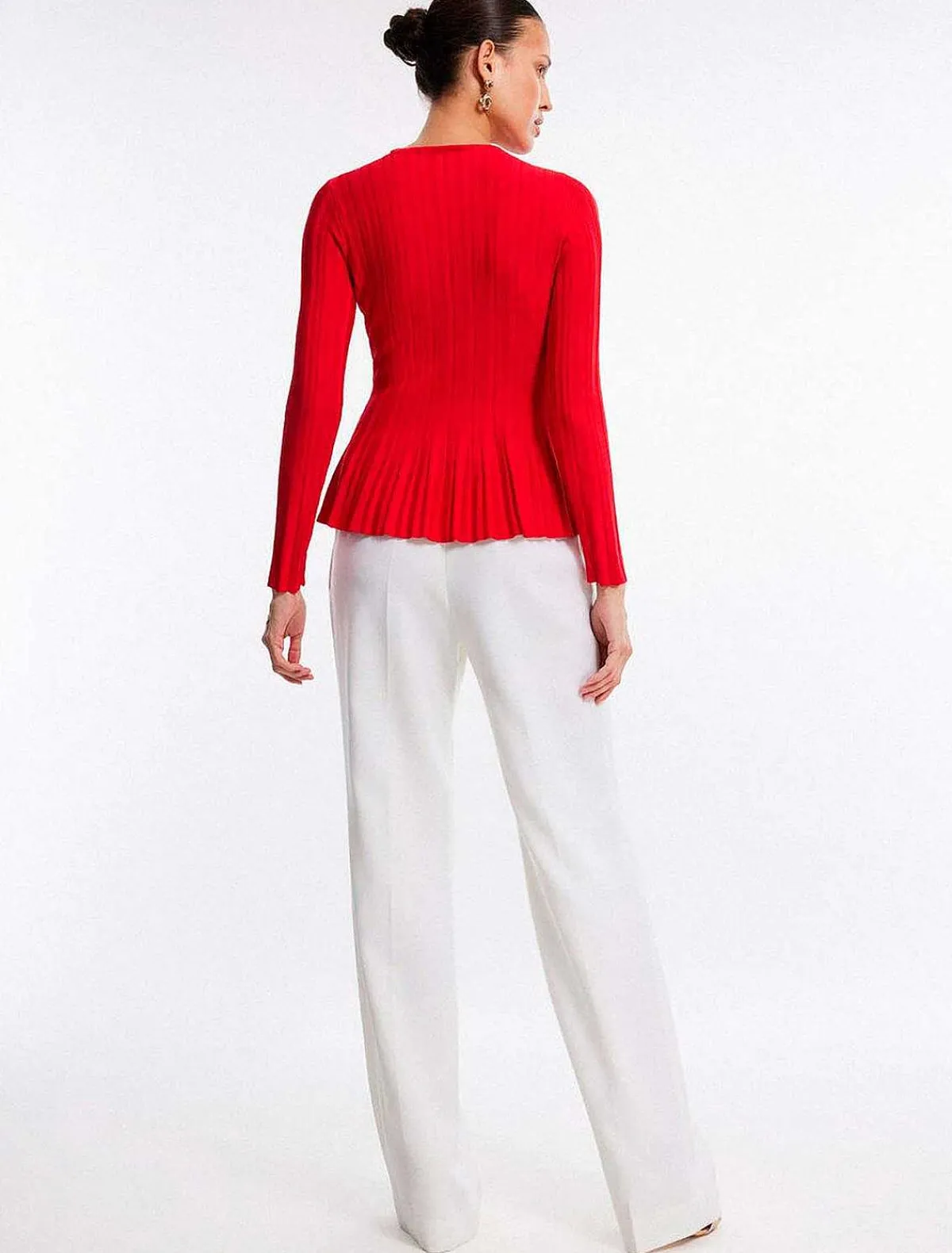 Discount Peplum Wide Sleeve Sweater Pullover Women Sweaters