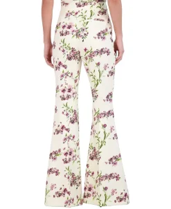 Outlet Pierna Ancha Floral Dress Pants Women Pantalones