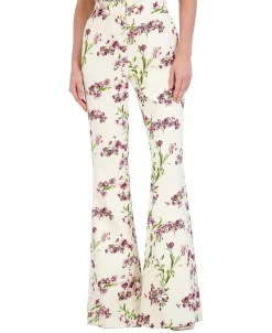 Outlet Pierna Ancha Floral Dress Pants Women Pantalones