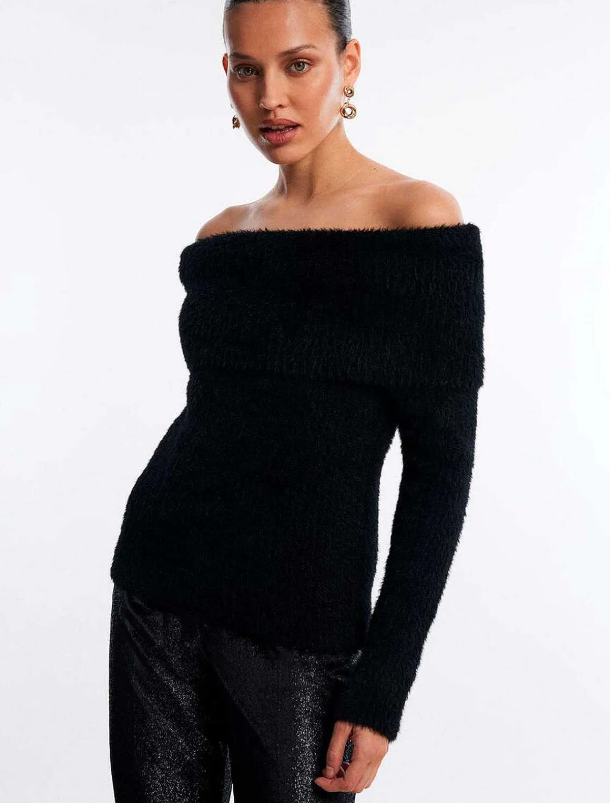 Online Pullover Sweater Hombros Descubiertos Women Sweaters