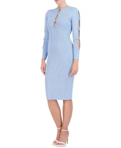 Best Punto Large Sleeve Sweater Dress Women Casual
