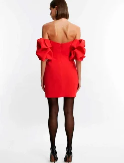 Online Short Hombers Dress Descubiertos Manga Globo Women Night
