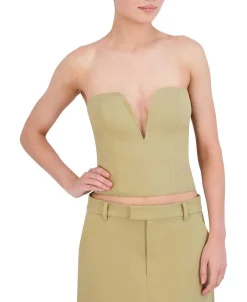 Cheap Strapless Bustier Top Women Tops