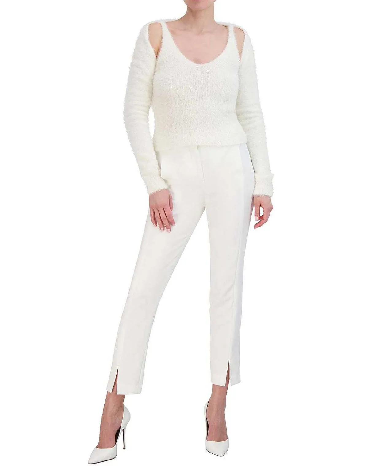 Shop V-Sleeve Sweatshirt Pullover Wide Sleeve Women Sweaters