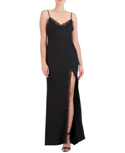 Sale Wide Satin Dress With Fitness Women Night
