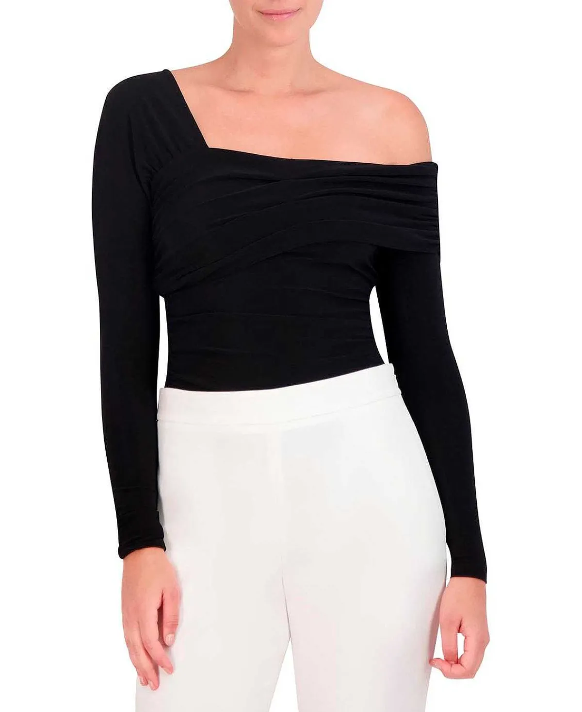 Store Wide Sleeve Asymmetric Blouse Women Tops