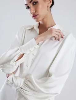 Fashion Wide Sleeve Shirt Blouse Women Tops